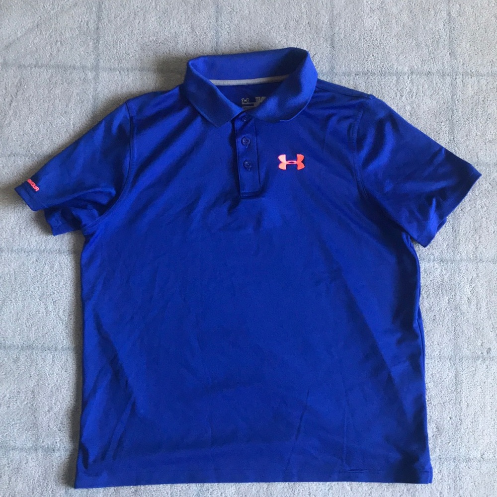 Under Armour Youth royal blue polo